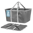 Sacola de Lavanderia Dobrável CleverMade - 50L (13 Galões) - Pacote com 2 Sacola de Lavanderia Dobrável CleverMade - 50L (13 Galões) - Pacote com 2
