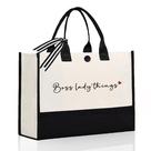 Sacola de lona Afterprints Boss Lady Things para mulheres