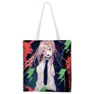 Sacola de lona Chainsaws Mans Makima Anime Fans Gift 33x37cm