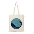 Sacola de lona Eco Right Aesthetic para mulheres 38x40cm