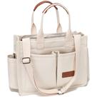 Sacola de Lona Grande ZHMO para Mulheres - Com Bolsos e Zíper