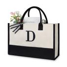 Sacola de lona TopDesign Bordado Initial D 43x30x20cm