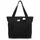 Sacola de lona TopDesign elegante com bolso externo preto