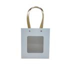 Sacola de Papel Branca com Gaveta e Visor - 18x16,5x8,5 - 1 unidade - Rizzo