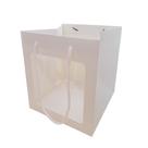 Sacola de Papel com visor de PVC - Branca - 16x20x16 - 1 unidade - Rizzo