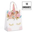 Sacola de Papel Estampada Unicórnio 21cm x 15cm - 10un