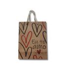 Sacola de Papel Kraft Personalizada Dia das Mães (25x20x8cm)