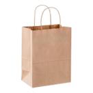 Sacola de papel Kraft PP quadrado pacote com 10 unidades Sacola de papel Kraft PP quadrado pacote com 10 unidades