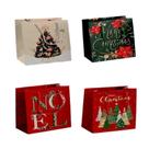 Sacola de Papel Natal Estampada D4 40x30x12 cm Sortida Tuut