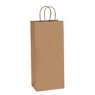 Sacola de papel para vinho Dream Kraft Brown com alças 13x8,3x33cm
