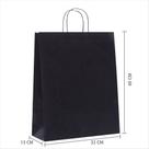 Sacola de papel Up Box preto 31x40x13 cm