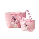 Sacola de presente Unicorn Birthday Cardstock Handle Sacolas de festa 10 unidades