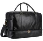 Sacola de viagem Baosha Vegan Leather HB-38 preta