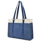 Sacola feminina Barsine para laptop de 15,6" de lona bicolor