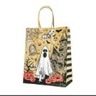 Sacola Halloween Fantasma 17,5x8,5x21,5 cm Pacote 10x10 Unidades