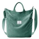 Sacola KALIDI Corduroy Frost Green para mulheres que trabalham e viajam