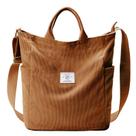 Sacola KALIDI Corduroy Zipper Messenger para mulheres