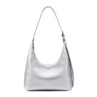 Sacola KALIDI Crescent Vegan Leather para mulheres (prata)