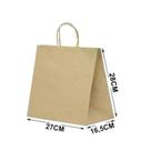Sacola Kraft 27X16,5X28cm Lisa com 100 Unidades