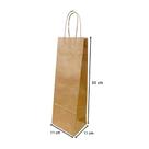 Sacola Kraft Cristina 11x11x35cm SGF-500 c/ 10