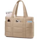 Sacola LOVEVOOK Puffer para mulheres, laptop leve de 17,3 polegadas