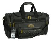 Sacola Mala Média Em Lona Algodão 50 Litros 7012 Cor Preto Resistente Lateral Academia Esporte Viajar KVN