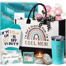 Sacola MAYICIVO Mom, cesta de presente com meias Tumbler Candle