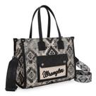 Sacola Montana West Wrangler Aztec Canvas para mulheres