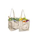 Sacola Organic Cotton Mart de lona reutilizável 37x33x20 cm