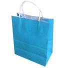 Sacola Papel Kraft Azul Bebê Tamanho 18cm X 09cm X 24cm 10un