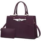 Sacola para laptop LOVEVOOK Leather Business Office Work Purple Sacola para laptop LOVEVOOK Leather Business Office Work Purple