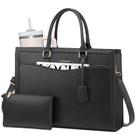 Sacola para laptop LOVEVOOK Leather Office Work 15,6" preta