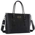 Sacola para laptop MOSISO PU Leather 17-17.3" impermeável preta