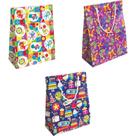 Sacola para Presente Decorada Festas Grande 40X29X12CM PCT com 10 Sacola para Presente Decorada Festas Grande 40X29X12CM PCT com 10