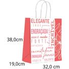 Sacola para Presente Decorada Virtudes G 32X38X19CM PCT.C/10