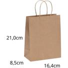 Sacola para Presente KRAFT M 21X17,5X8,5CM Pacote com 10 Sacola para Presente KRAFT M 21X17,5X8,5CM Pacote com 10