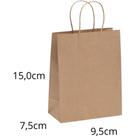 Sacola para Presente KRAFT Mini 15X9,5X7,5CM Pacote com 10 Sacola para Presente KRAFT Mini 15X9,5X7,5CM Pacote com 10