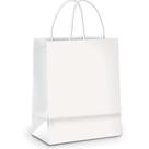 Sacola para Presente Lisa Branca M 26X19,5X9,5CM - Pacote com 10