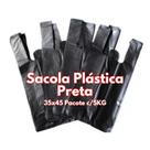 Sacola Plástica Preta - 35x45 Pacote 5KG Sacola Plástica Preta - 35x45 Pacote 5KG