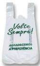 Sacola Plástica Volte sempre cinza 38x50