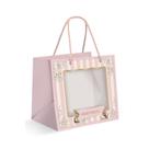 Sacola Premium Com Visor Para Caixa Meio Ovo - Doce Páscoa - 22x20x14cm - 1 unidade - Cromus - Rizzo