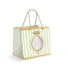 Sacola Premium Com Visor Para Caixa Meio Ovo - Quinn Verde - 22x20x14cm - 1 unidade - Cromus - Rizzo