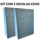 Sacola Presente Luxo Kit Com 2 Sacolas Grande Reforçada Sacola Presente Luxo Kit Com 2 Sacolas Grande Reforçada