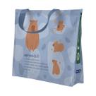Sacola Reutilizável Capivara Azul 39x18x35cm Bompack