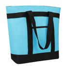 Sacola reutilizável isolada CIVJET para Grocery Blue 39L