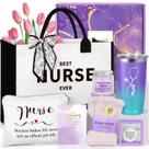 Sacola Suhctuptx Nurse, conjunto de presente com copo roxo
