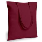 Sacola TopDesign de algodão cor de vinho 16 x 15 cm, pacote com 6