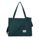 Sacola Valleycomfy, vintage, casual, de veludo cotelê para mulheres, verde