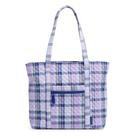 Sacola Vera Bradley Cotton Vera Amethyst Plaid Feminina