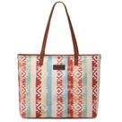 Sacola Wrangler Aztec Canvas com pulseira de couro WG53-8112BR